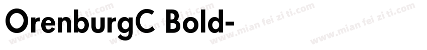 OrenburgC Bold字体转换